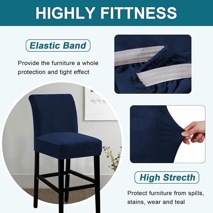 Turquoize Bar Stool Covers 2 Pack Bar Stool Covers
