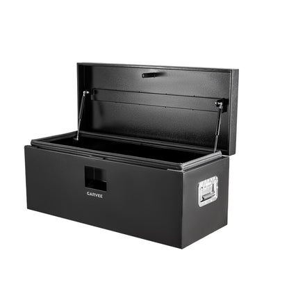 Garvee Black Steel Truck Bed Tool Box, Trailer Tongue Box, Truck Storage Organizer Tool Chest For Truck Bed, RV, Trailer (Black-36)
