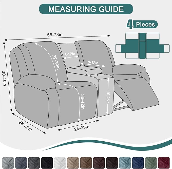 Ruaozz Loveseat Recliner Covers