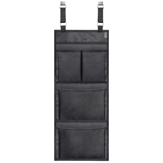 INKUITEN Gun Safe Door Organizer - 4 Large Pockets for Easy Storage | Locker Hanging Organizer for Gun Cabinet, Police Locker, Gym & Closet | Quick Installation, Durable 1680 Oxford Cloth