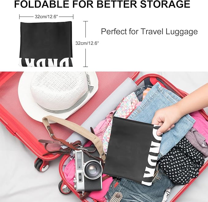 2 Pack XL Travel Laundry Bag, Machine Washable Dirty Clothes Organizer