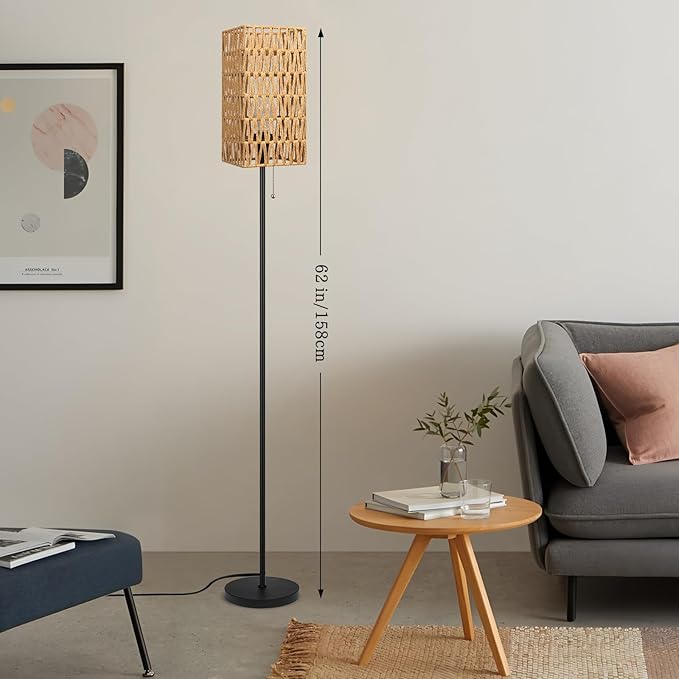 Ruiever Floor Lamp for Living Room, Farmhouse Floor lamp, Modern Standing lamp