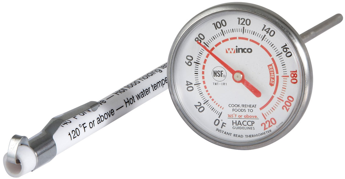 Winco 1-1/4-Inch Dial Digital Thermometer with 4-3/4-Inch Probe