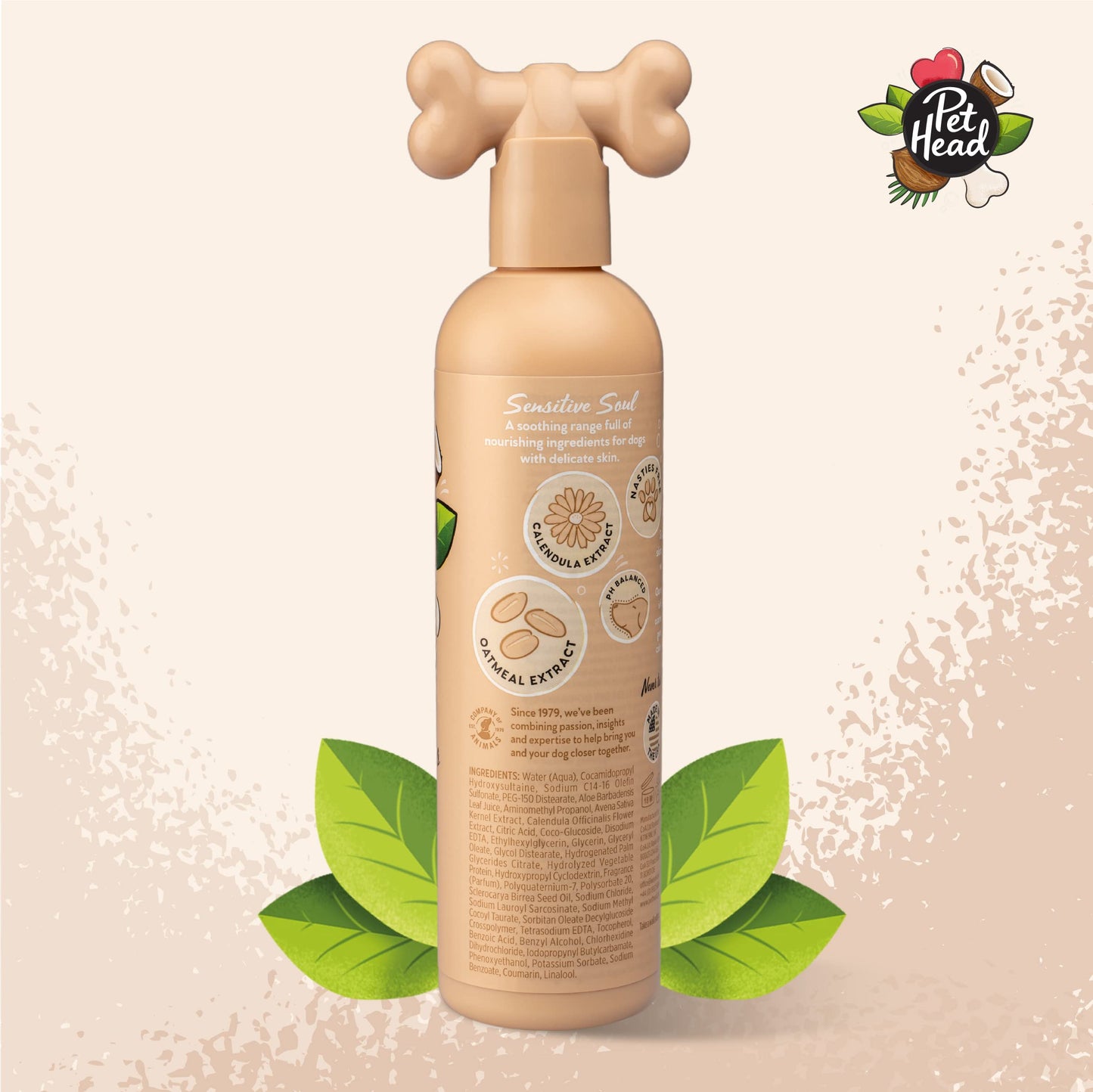 Pet Head Sensitive Soul Dog Shampoo | Coconut Scent | Shampoo for Dogs with Sensitive Skin | Professional Grooming | Vegan | Gentle Formula for Puppies | 300ml