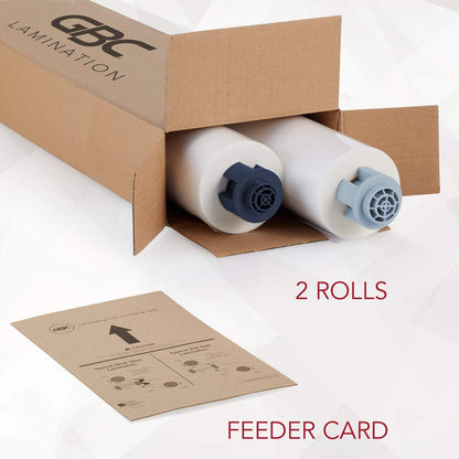 GBC Thermal Laminating Film, Rolls, Ultima 35 EZload, Glossy, NAP II, 12" x 200', 2 Pack (3125913EZ)