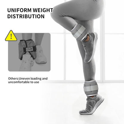 PROIRON Ankle Weights Wrist Leg Weights for Women Men 3 LBS in Pair Reflective Ankle Weight Set for Fitness Exercise Jogging Aerobics