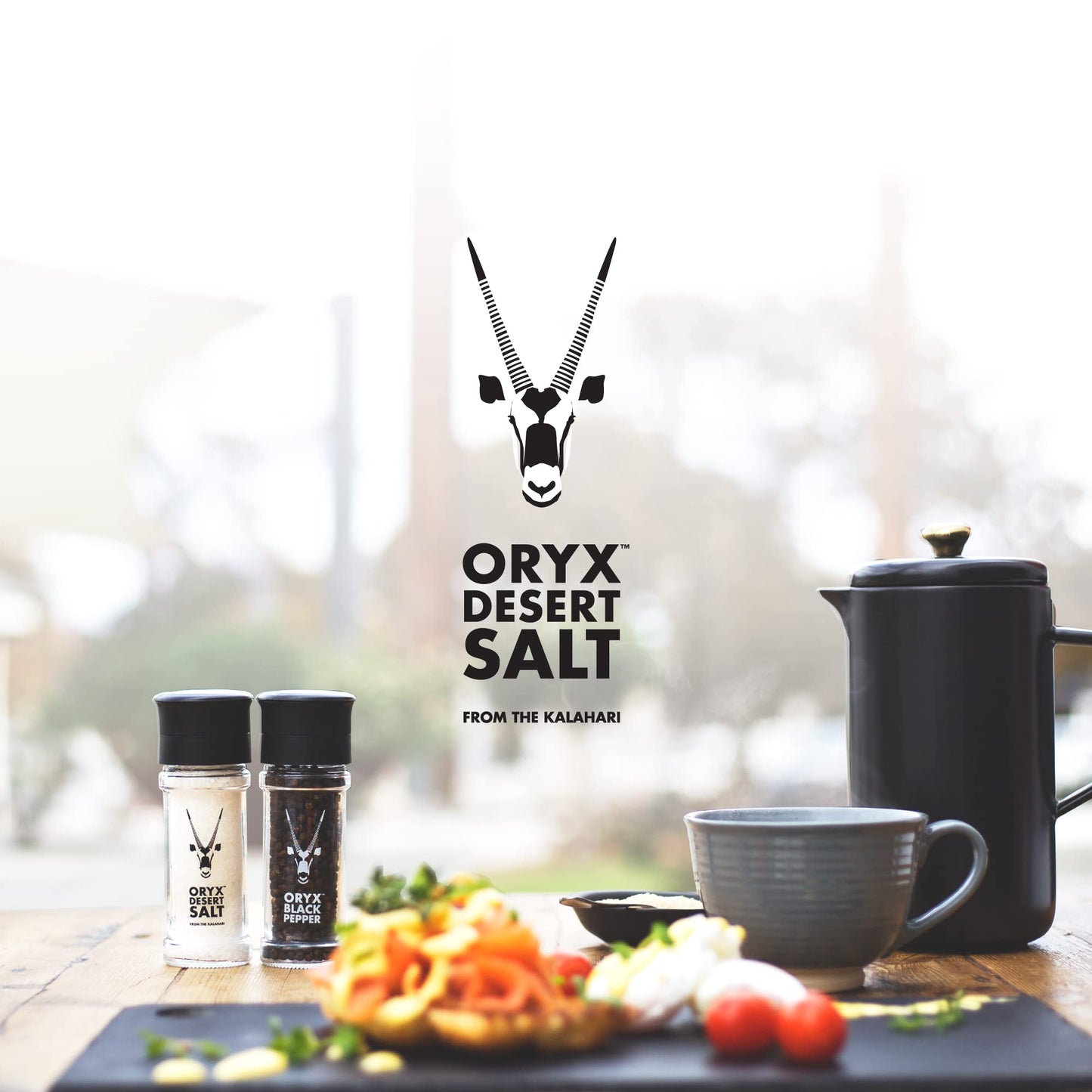 Oryx Desert Salt 2up Pepper combo - Pepper grinder (1.26 oz) + refill.
