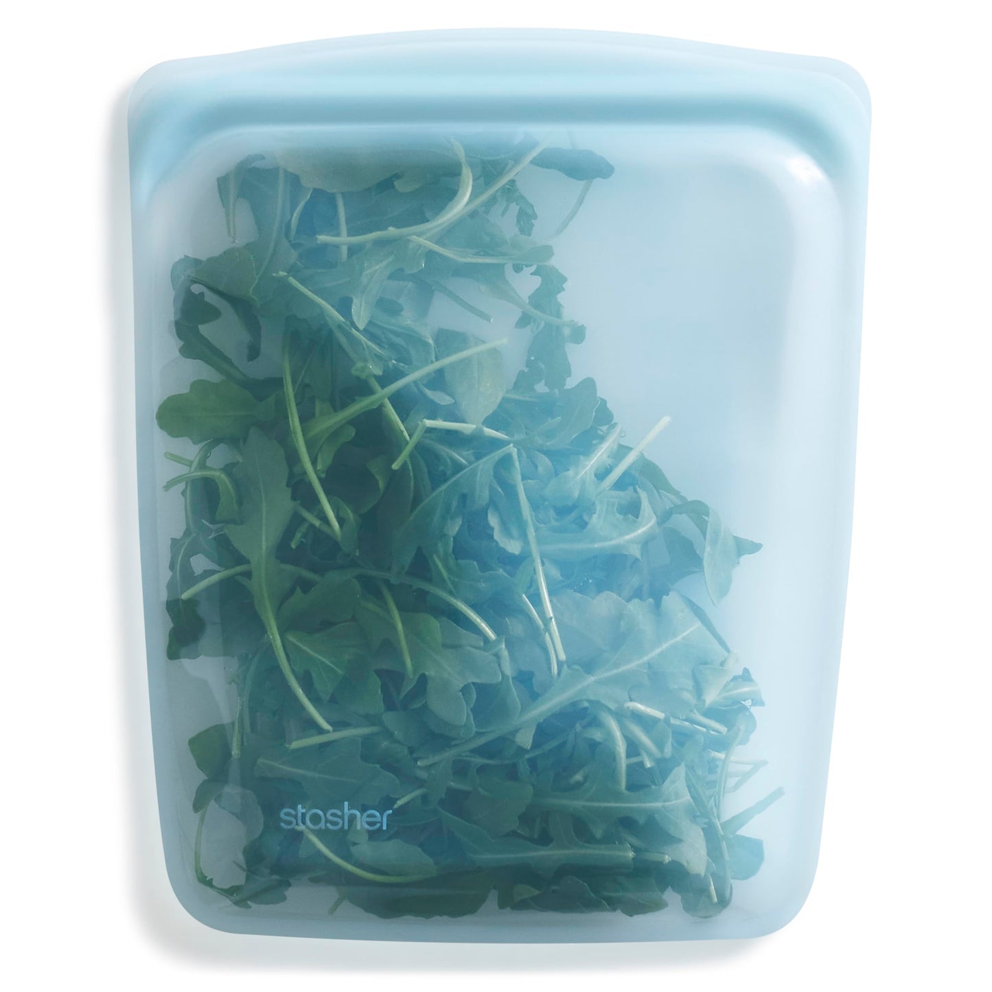 Stasher Premium Silicone Reusable Food Storage Half Gallon Bag, Clear, Microwave, Sous Vide, Dishwasher, Oven and Freezer Safe, BPA Free, Leak-free, Eco-friendly, 64 Oz