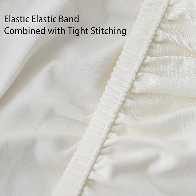 Super Stretch 40x40x15 inch Square Ottoman Cover- Soft Form Fit Ottoman Cover