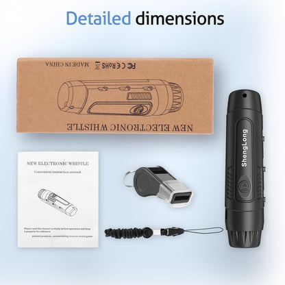 Shenglong Electronic Whistle with 3 Tones & 3 High Volume Settings - Battery Powered Emergency Safety Whistle for Coaches Referees, Teachers Outdoor Sports, Camping, Sporting Goods with Lanyard