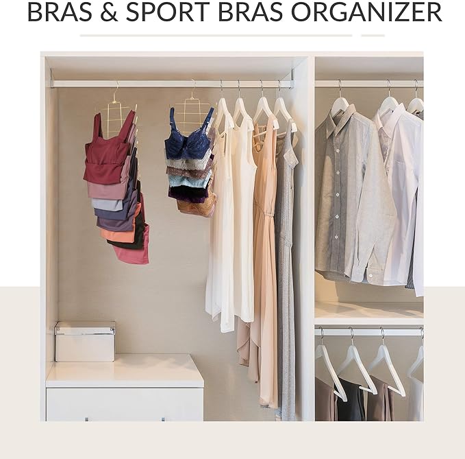 ZEDODIER 2 Pack Tank Top Hanger Space Saving, Bra Hangers
