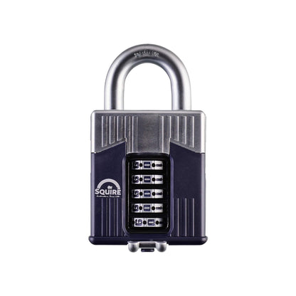 Henry Squire Warrior 5 Wheel Open Shackle Combination Padlock, 65 mm (Length)