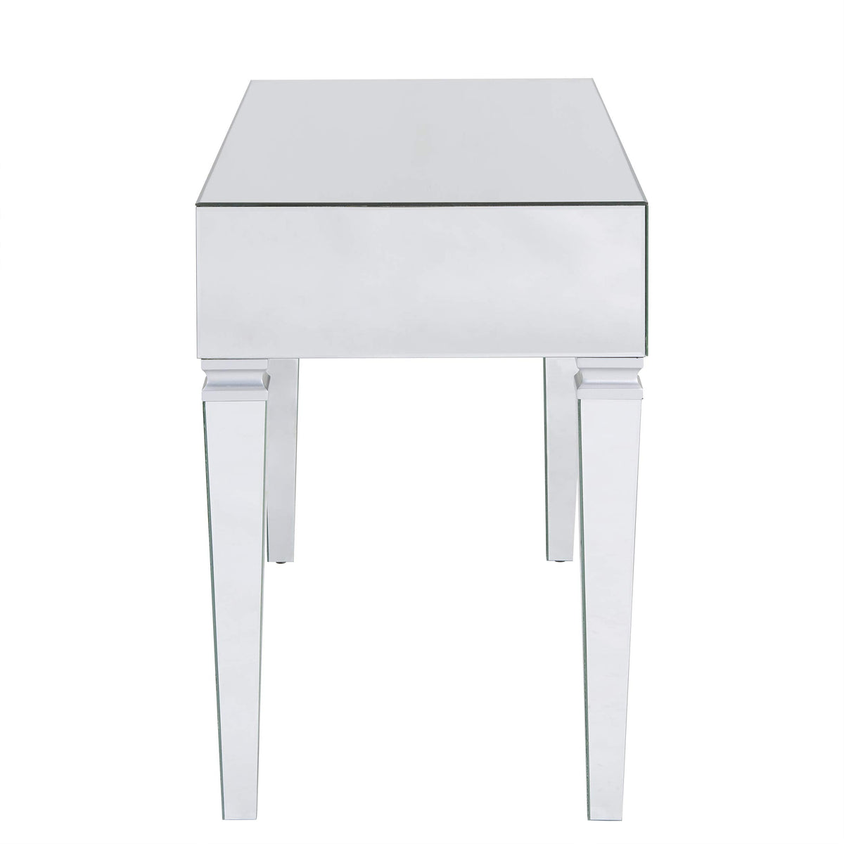 SEI FURNITURE Darien Mirrored Desk, Silver