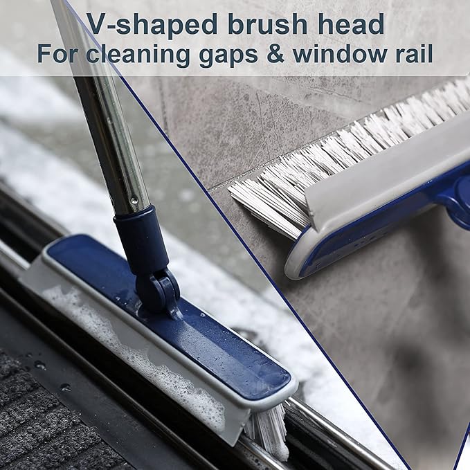 2 in 1 Floor Scrub Brush Grout Brush
