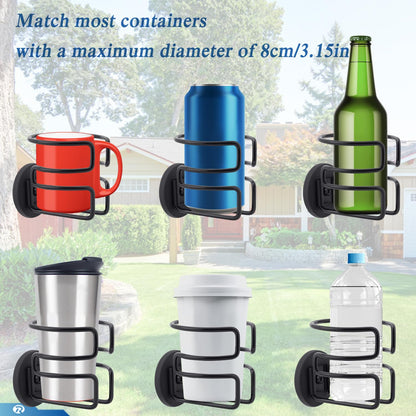 2 Pcs Magnetic Cup Holder, Magnetic Drink Holder for Boat Marine Yacht Truck RV Apartment Courtyard on Metal Surface