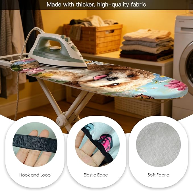 Nuxovilar Ironing Board Cover Needle Cotton 15x54 Inches | Ironing Board Cover