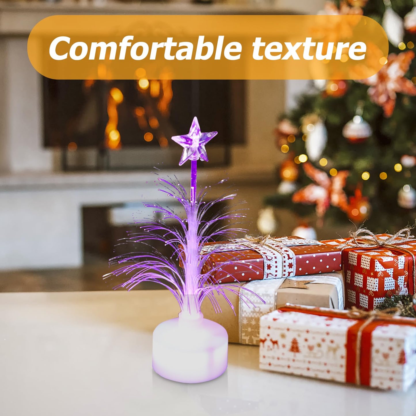 Christmas Tree USB Power Color Changing Fiber Optic Christmas Tree for Christmas Party Tabletop