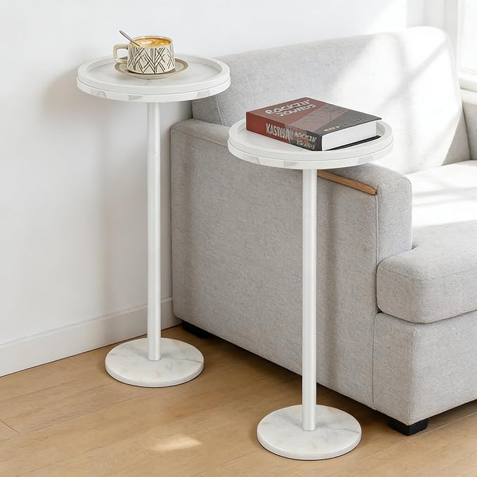 smusei 2 Pack Small Drink Table