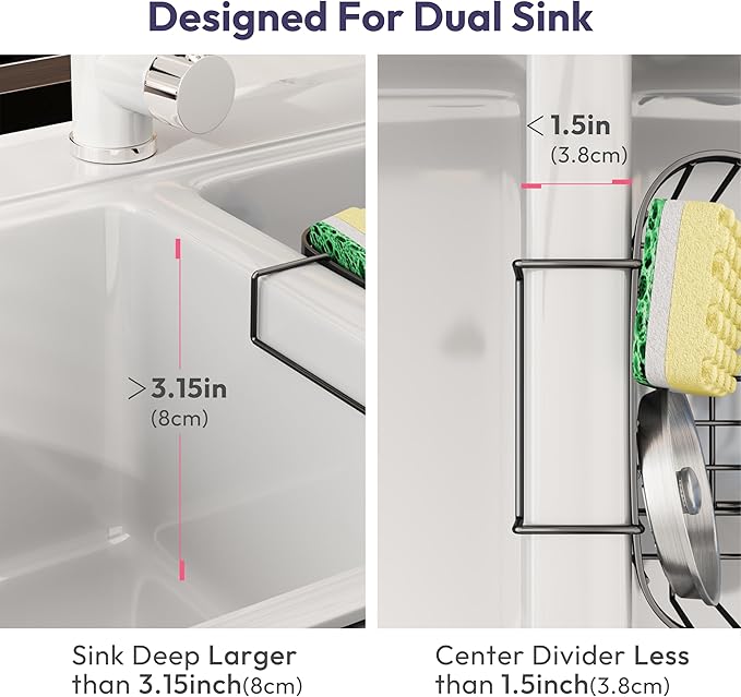 SWTYMIKI Sponge Holder for Kitchen Sink
