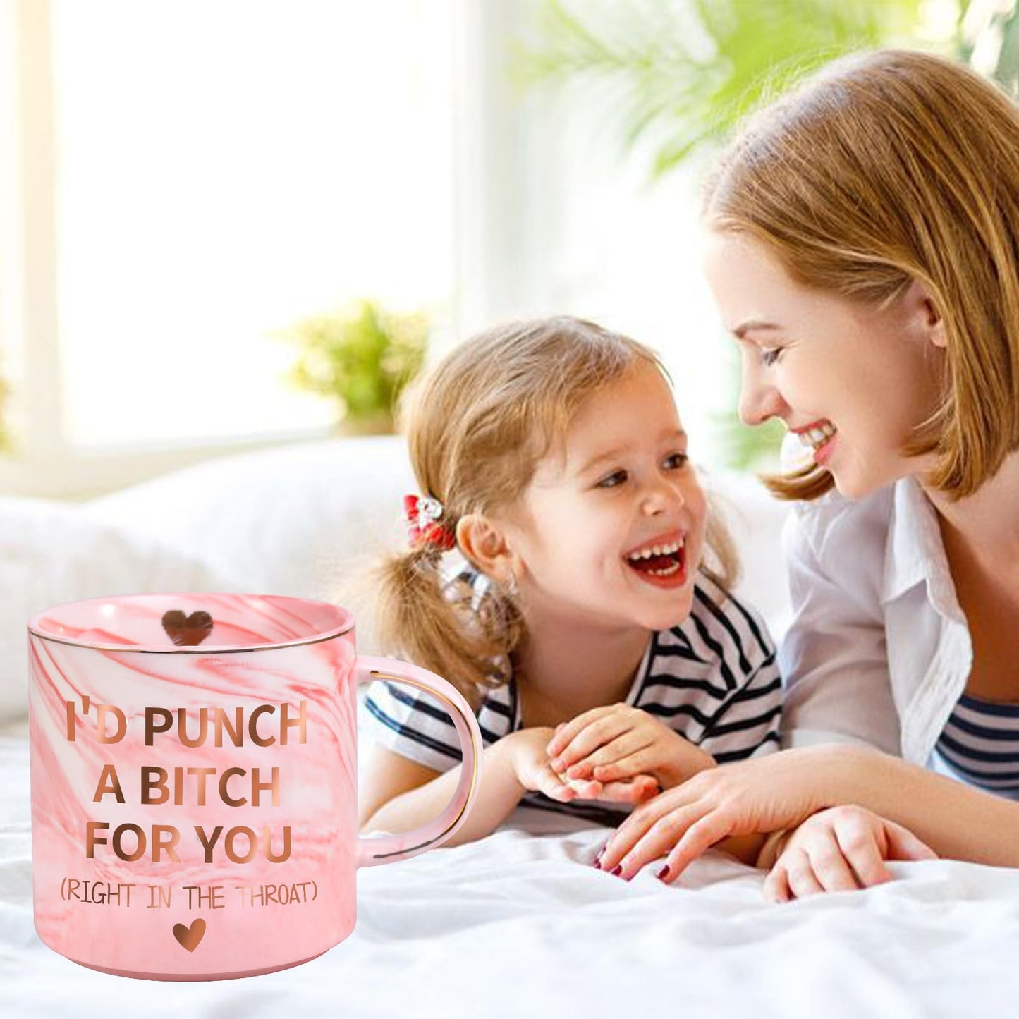 Birthday Gifts for Women Girlfriend Sister Friends, Valentines Day Gifts for Her, Galentines Mothers Day Mom Present for Mom Wife from Daughter Son, 12 OZ Funny Coffee Mug Christmas Stocking Stuffers