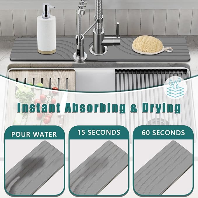 Kitchen Sink Diatomite Splash Guard