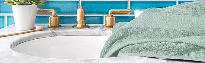 GLAMBURG Premium Cotton 4 Pack Bath Towel Set