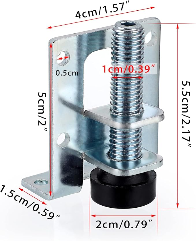 OwnMy 4 Packs Heavy Duty Adjustable Furniture Leveling Feets L Shaped Furniture