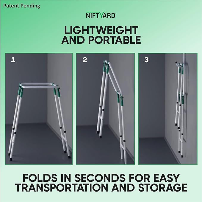 Adjustable & Foldable Leaf Bag Holder,