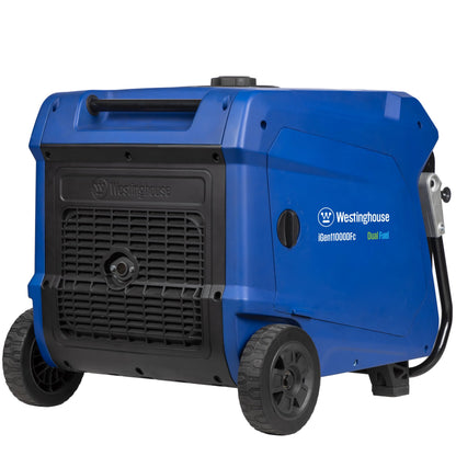 Westinghouse 11000 Peak Watt Dual Fuel Portable Inverter Generator, Remote Electric Start, Transfer Switch Ready, Gas and Propane Powered, Low THD - Safe for Electronics, Parallel Capable, CO Sensor