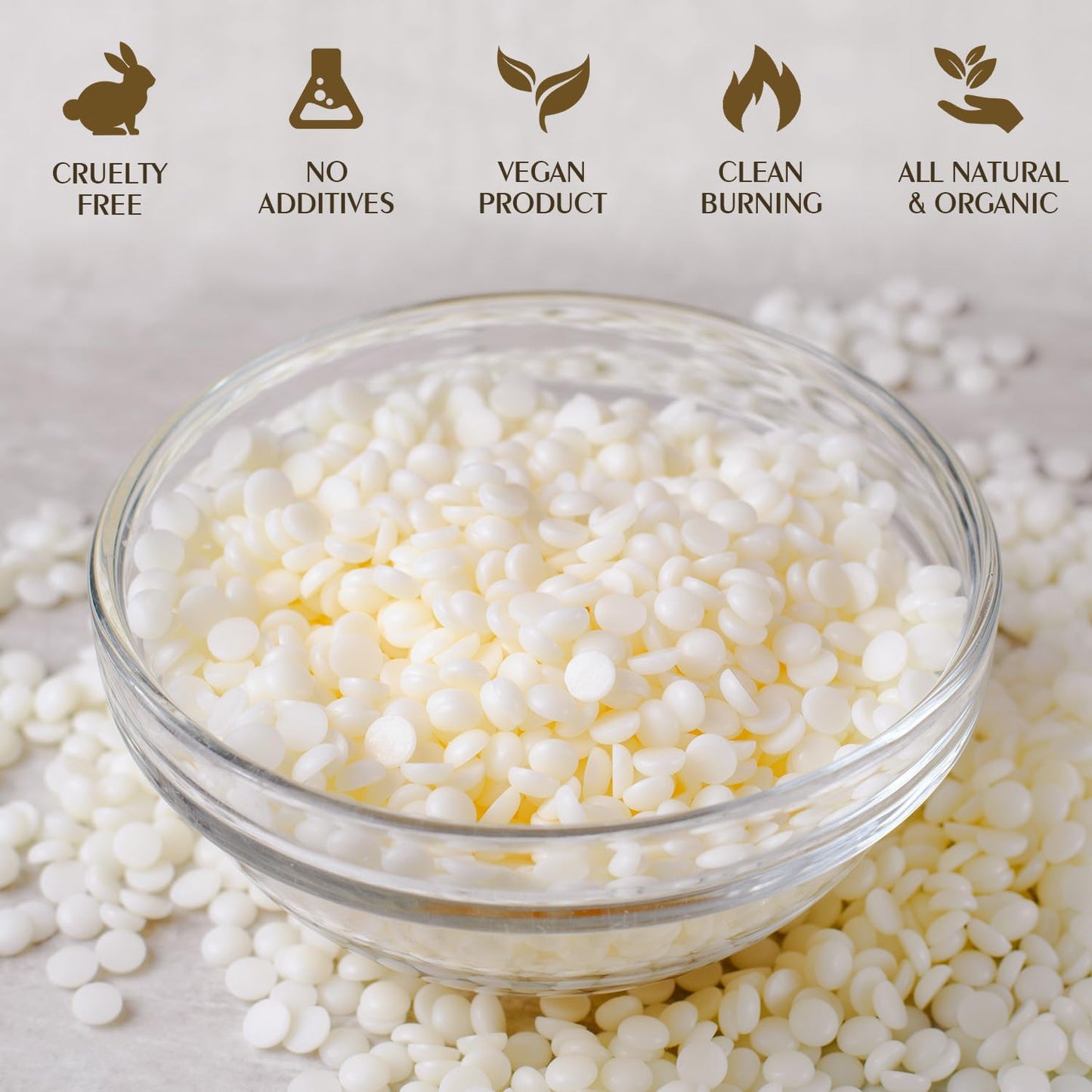 Soy Wax, Waxcanpy Natural Soy Wax for Candle Making, Organic Candle Wax from Farm, No Additives, Harmless and Pure (20lb)