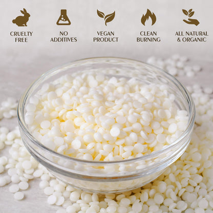 Soy Wax, Waxcanpy Natural Soy Wax for Candle Making, Organic Candle Wax from Farm, No Additives, Harmless and Pure (10lb)