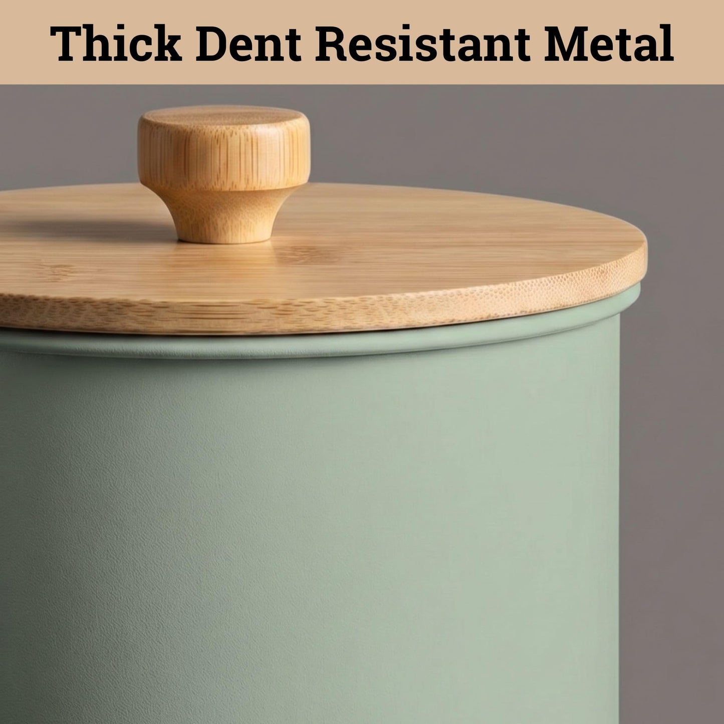 Kitchen Canisters for Countertop Set of 4 with Customizable Chalkboard Labels & Marker Pen - Big Iron Kitchen Canisters with Airtight Lids - Sage Green Canister Set - Flour and Sugar Containers
