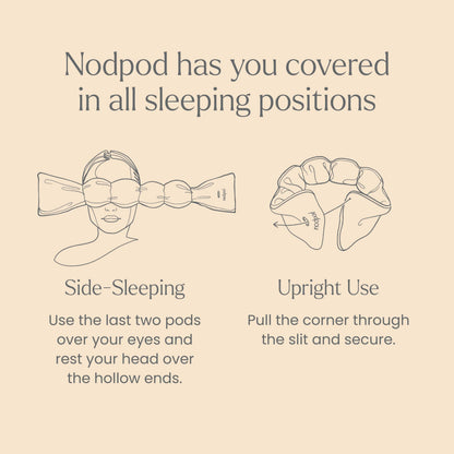 Nodpod Gentle Pressure Sleep Mask | Patented Light Blocking Design for Sleeping, Traveling & Relaxation - Wisteria