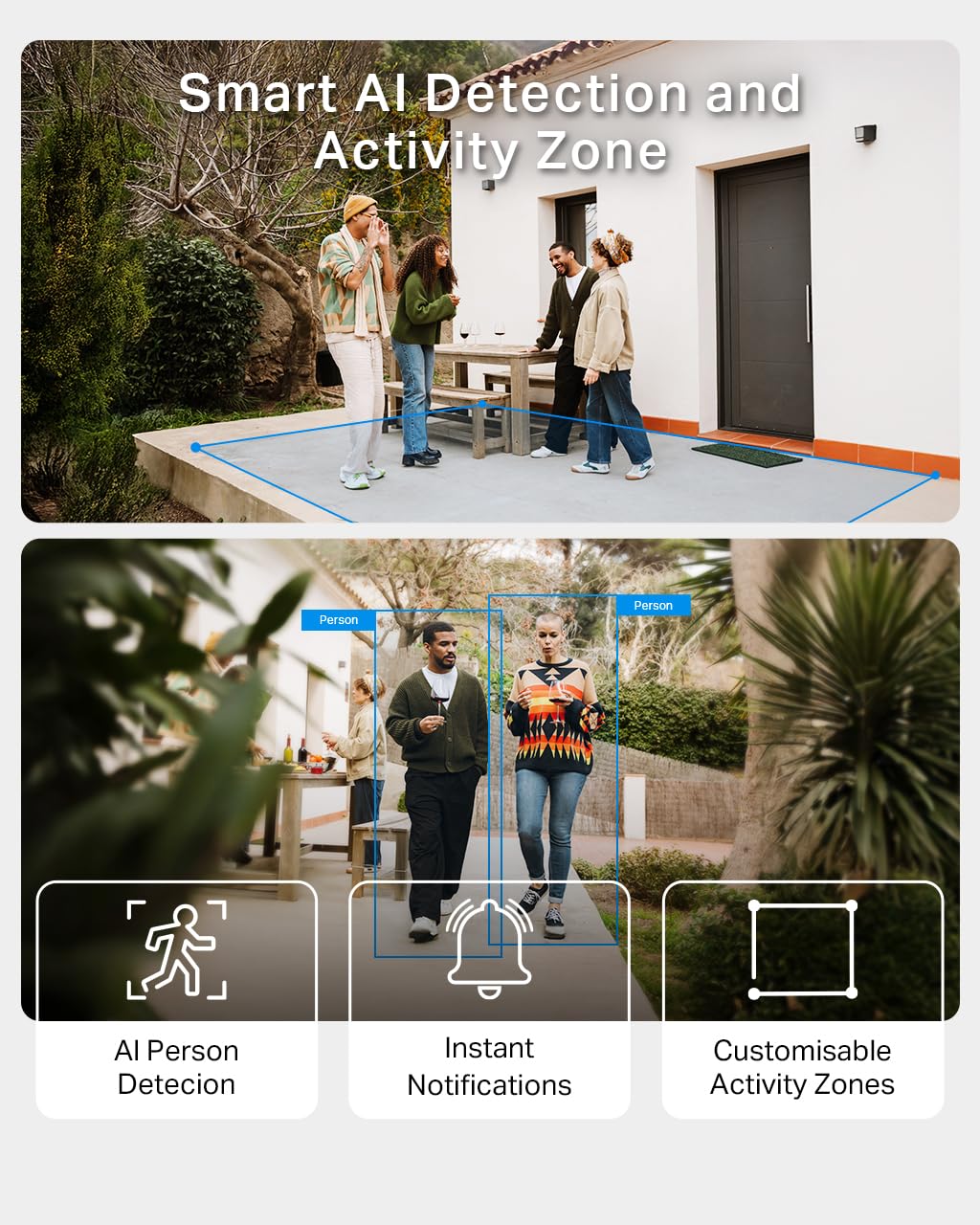Tapo TC82 2K Battery Security Camera Outdoor Wireless, Indoor & Outdoor CCTV Camera, Colour Night Vision, No Monthly Fee, AI Detection, IP65, 180-Day Battery Life, Works with Alexa & Google