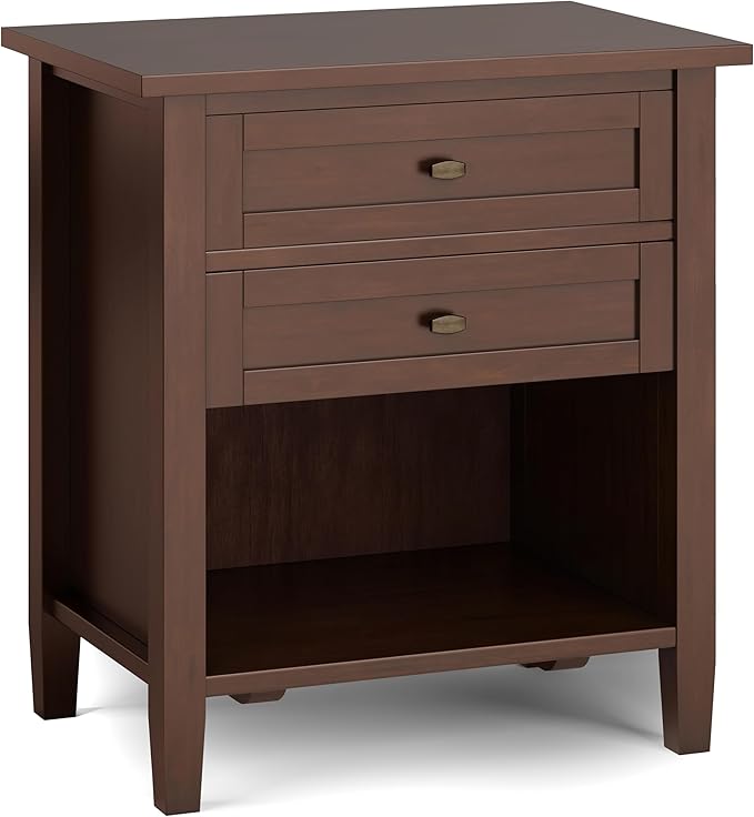 SIMPLIHOME Warm Shaker Bedside Table
