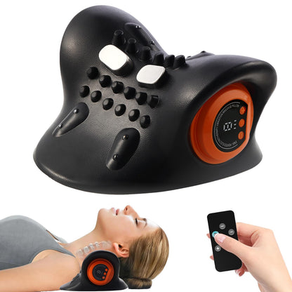Neck Massager for Pain Relief,Portable Electric Massage Pillow with Heat,Deep Tissue Relaxation for Neck,Shoulders,Back,Perfect for Home, Office,Travel