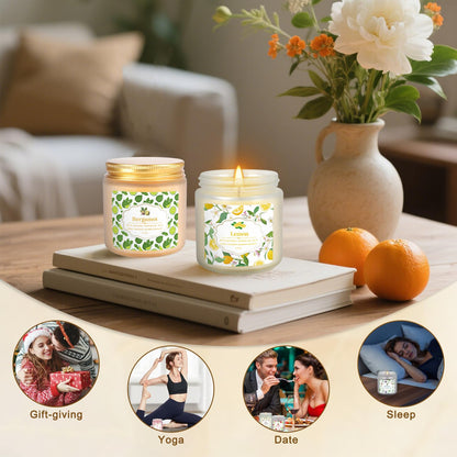 YOROXRG 24 Pack Scented Candles with Added Natural Essential Oils, 3.5oz, Suitable for Various Festivals, Parties, Yoga, and Home Scene