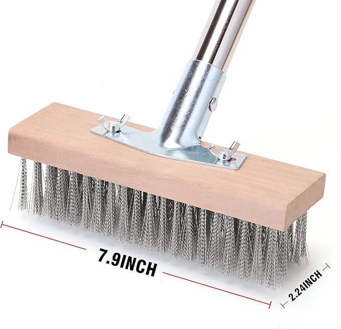 MAXMAN Stainless Steel Wire Scrub Brush