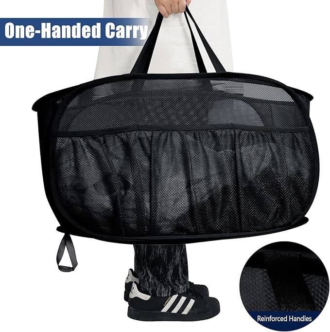 Collapsible Laundry Baskets, Upgrade Pop Up Laundry Hamper
