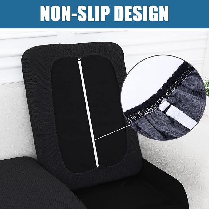 Smiry Waterproof Couch Cushion Covers, Stretch Jacquard Thick Sofa Cushion
