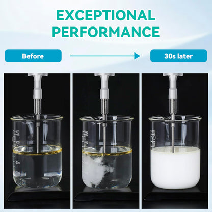 U.S. Solid 2000W Ultrasonic Homogenizer, 50-3000ml Lab Sonicator Cell Disruptor, Smart Touch Screen Mixer for Nano-Dispersion, Extraction, Disruption & Emulsification