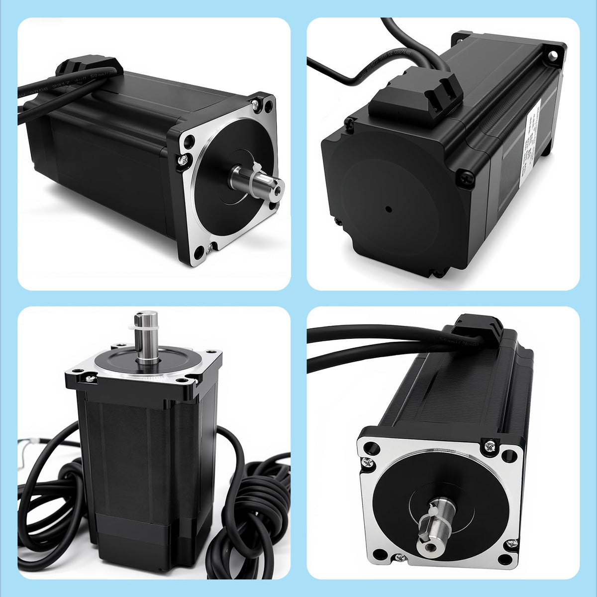 3 Axis CNC Controller Kit Nema34 86mm Closed Loop Stepper Motor Kit 8.5Nm DSP Easy Servo & Steping Driver & 400W 60V DC Power Supply, for 3D Printer Engraving Milling Machine