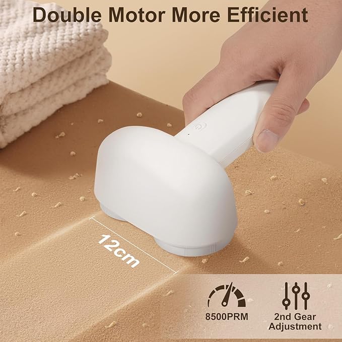 Fabric Shaver, Handzee Electric Lint Shaver, Dual Motor Sweater Shaver