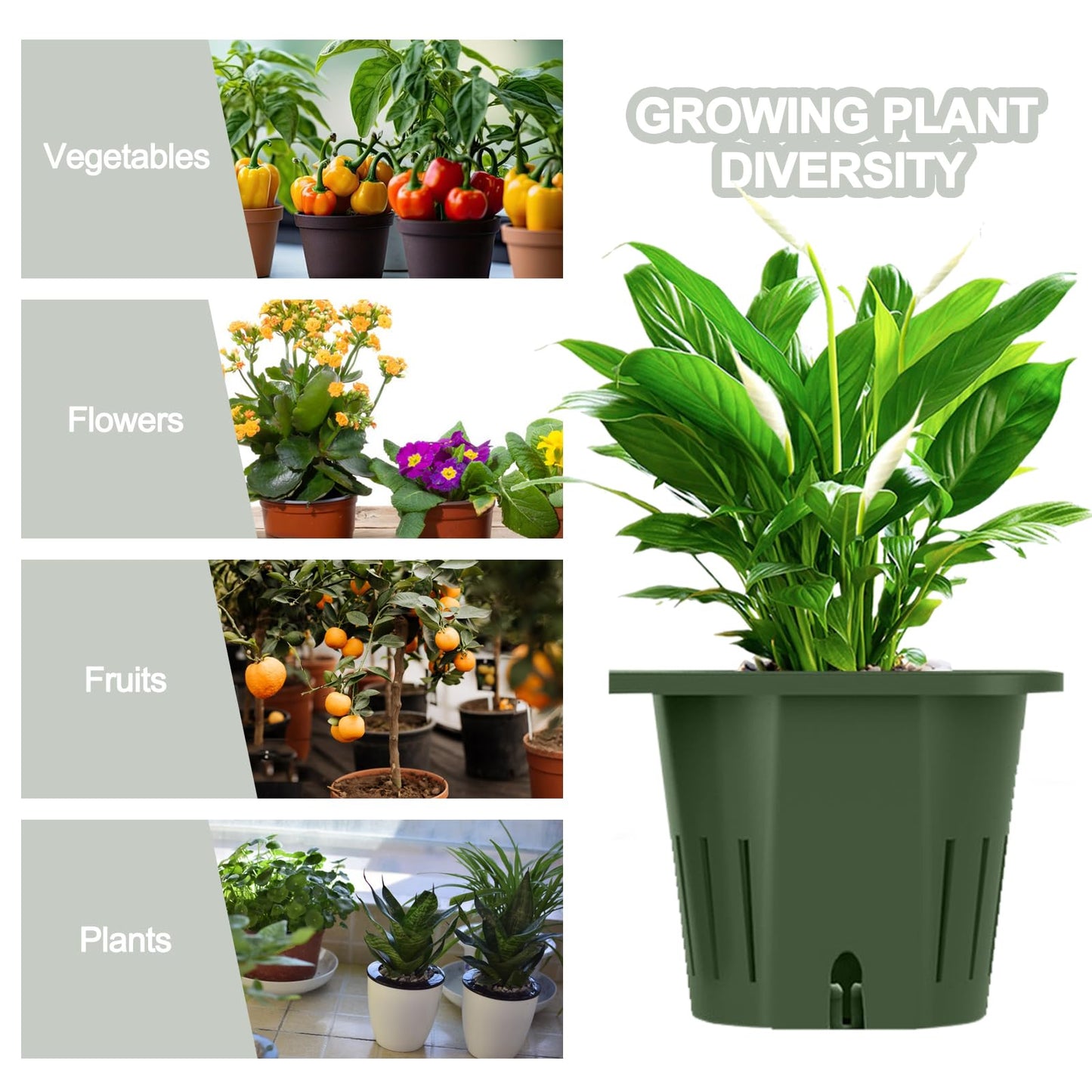ERYRON Vertical Wall Planter Stackable Wall Planter Indoor Outdoor with 60 Pockets, Garden Self Watering Wall-Mounted Planter Plant Flower Pot Holder for Herbs Vegetables Fruits
