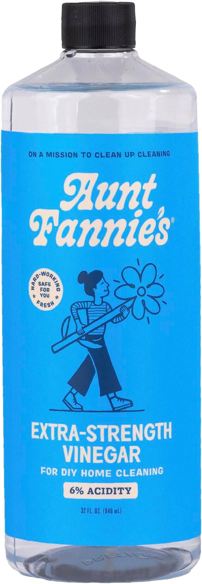 Aunt Fannie's Extra Strength Cleaning Vinegar, 32 Ounce, No Added Scents