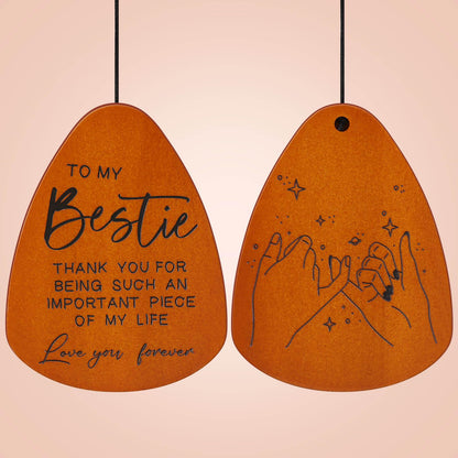 Bestie Gift for Women, Friend Gifts for Women, Unique Friendship Sister Gifts for Birthday, Valentines Day, Galentines, Mothers Day, Christmas, 32 Inch Wind Chimes Gift for Home Decor