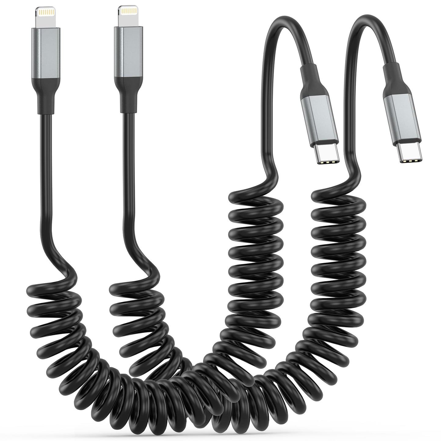 2Pack MFi Certified 3ft USB-C to Lightning Cable - Fast Charging for iPhone 14-8, iPad
