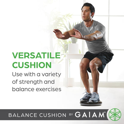 Gaiam Balance Disc Wobble Cushion Stability Core Trainer for Home or Office Desk Chair & Kids Alternative Classroom Sensory Wiggle Seat