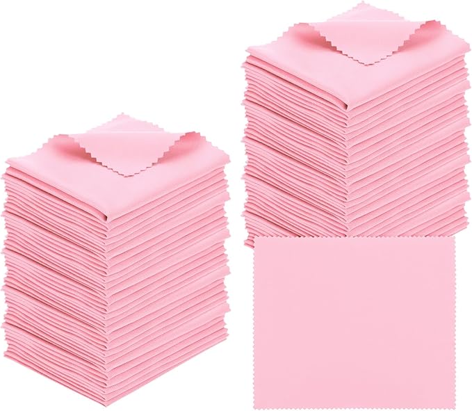 PATIKIL Eyeglass Microfiber Cleaning Cloth 7"x6", 50 Pack Glasses Cleaning