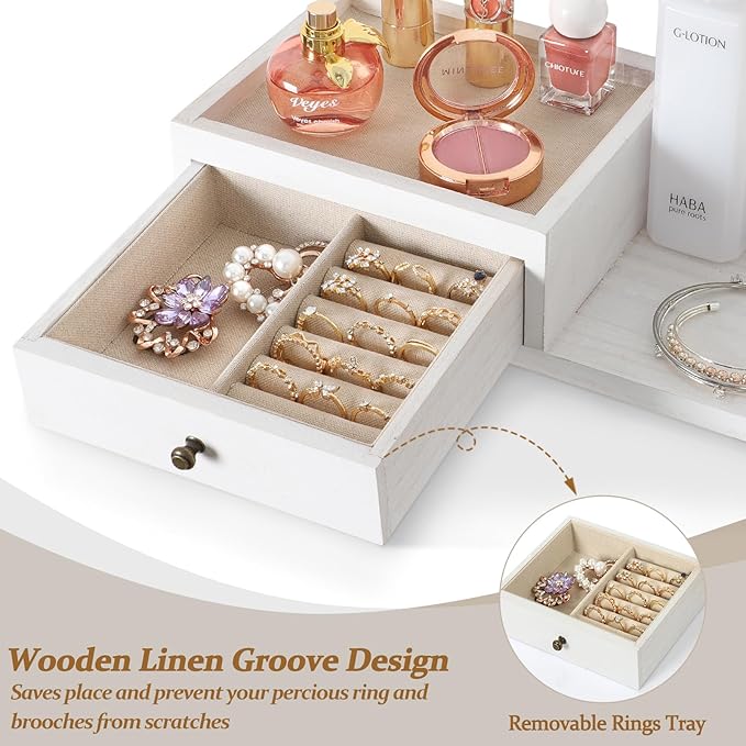 VINAEMO Jewelry Organizer Hanging Wall Mounted Jewelry Holder
